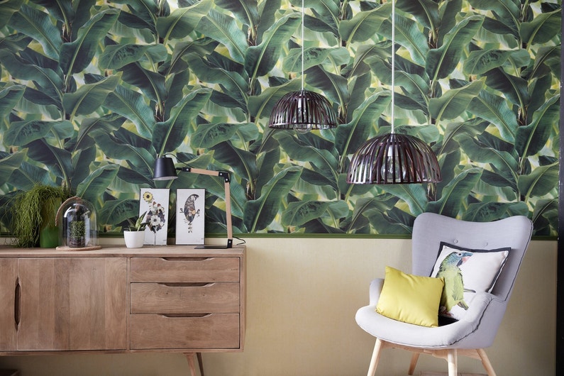 Déco exotique Papier peint