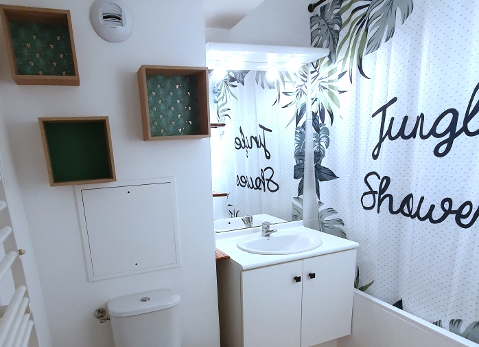 Salle de bain relookée
