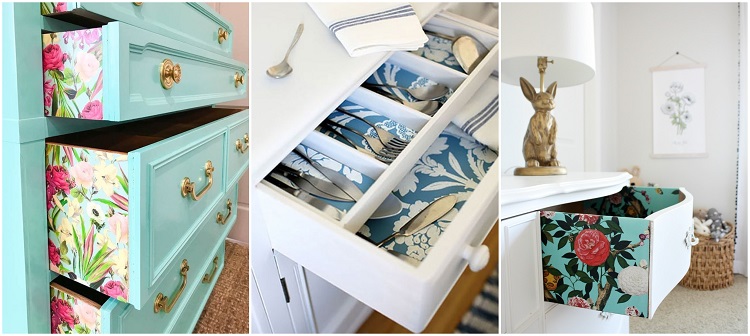 Relooker un meuble avec du papier peint - préparation